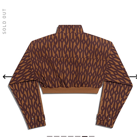 COPY - Ivy Park Crop Monogram Track Jacket - Picture 4 of 6